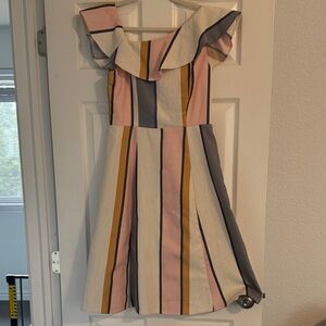 ASOS Multicolor Striped Midi Dress